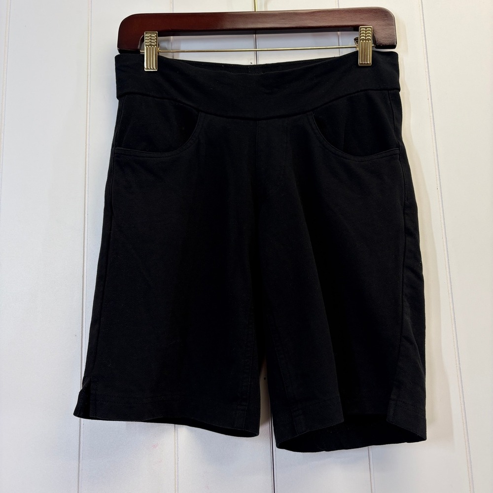 YALA Athleisure Bamboo Blend Bermuda Shorts Women Size XS Comfy Loungewear Basic